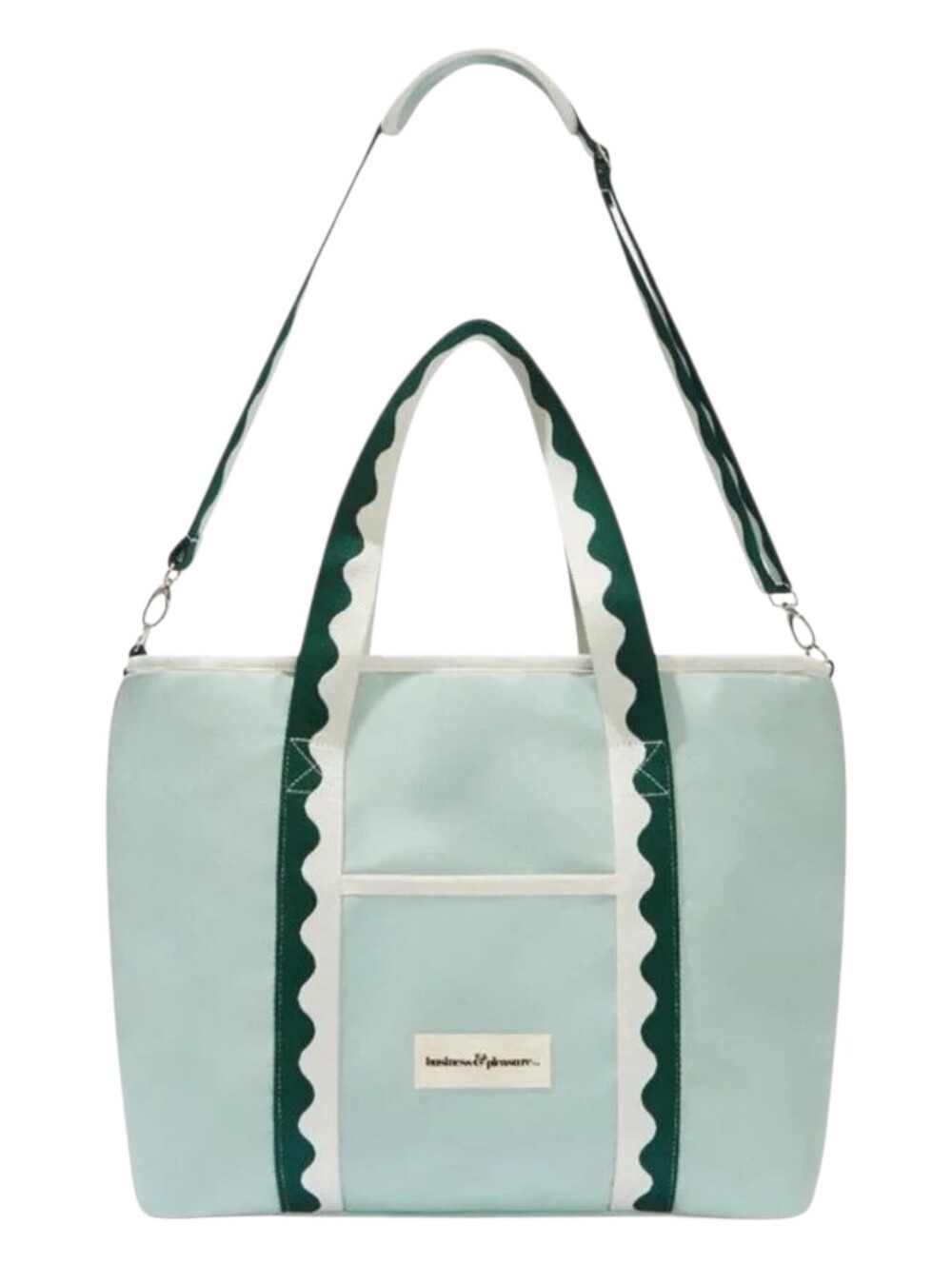 Business & Pleasure NWT Holiday Cooler Tote Bag Green 16” L x 5” W x 10.5” H